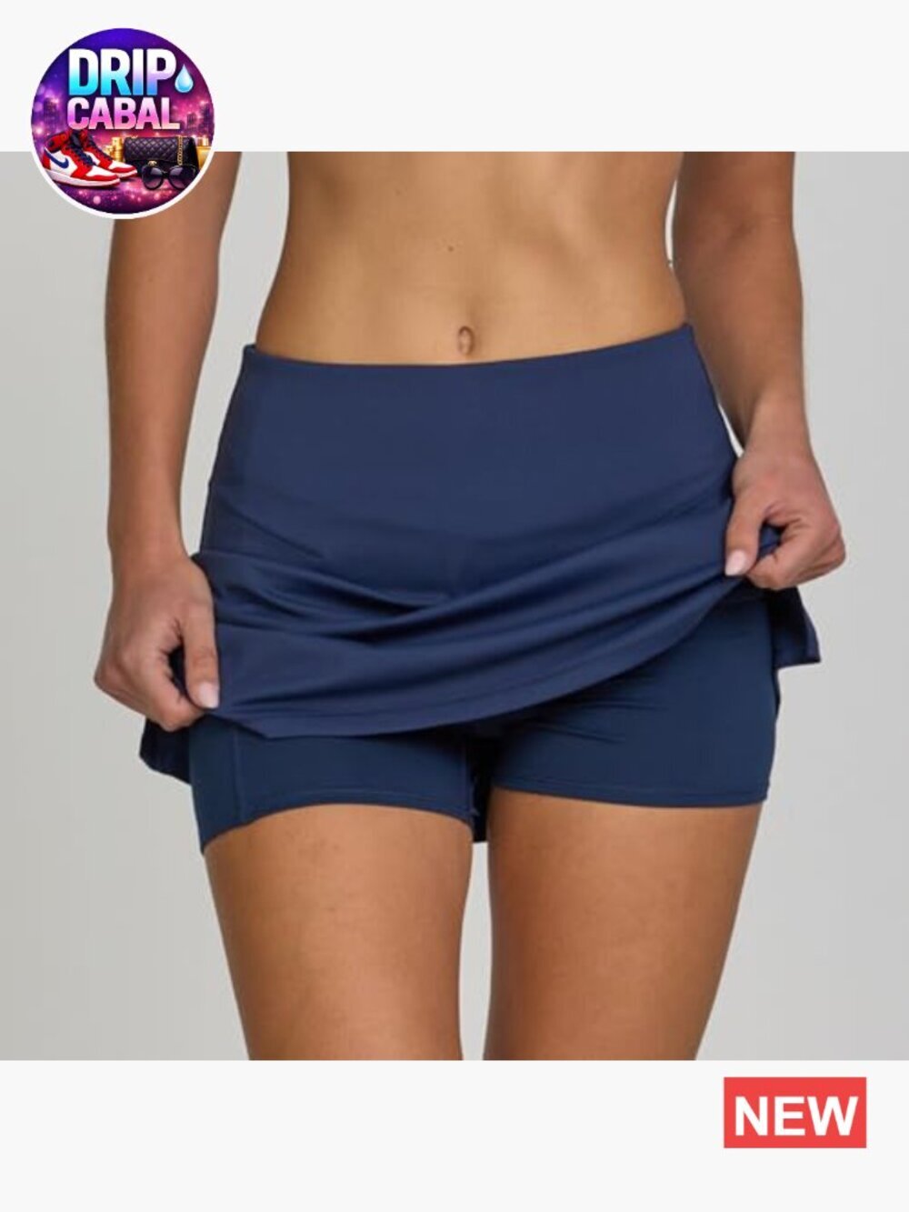 Women's Athletic Skort with Built-in Shorts and Deep Pocket - Picture 6 of 7